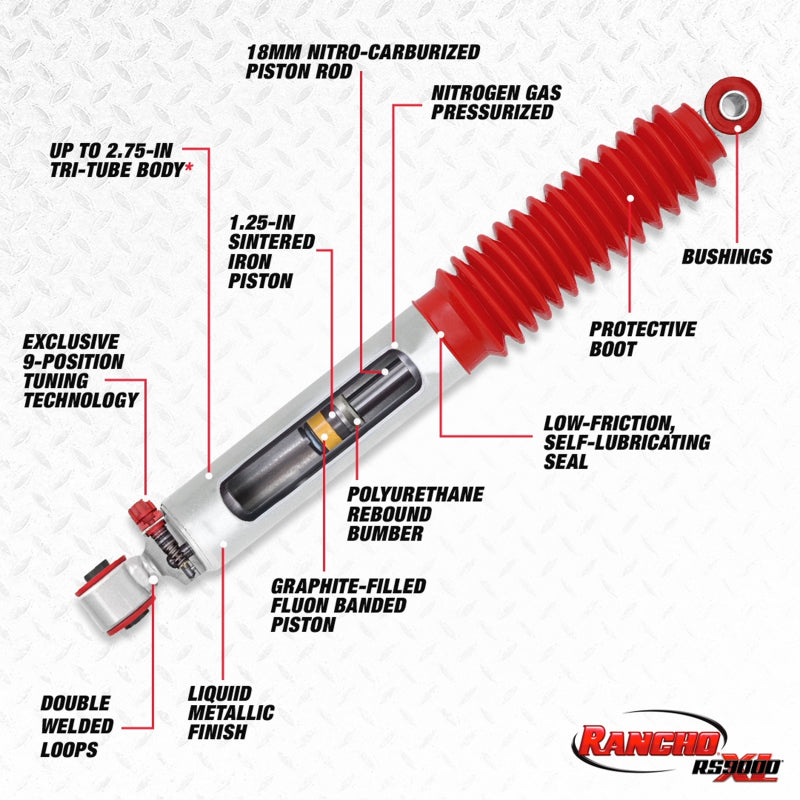 Rancho RS999286 04-13 fits Ford Pickup / F100 RS9000XL Shock