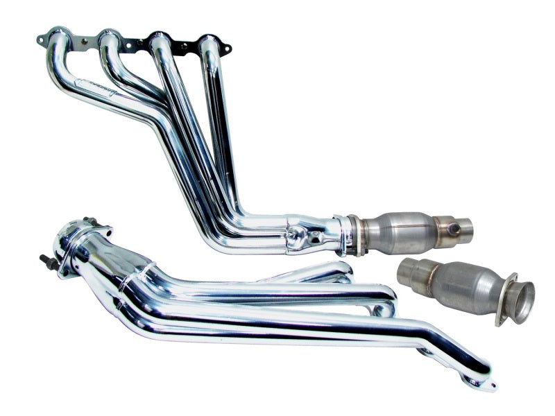 BBK  4021 Camaro LS3 L99 Long Tube Exhaust Headers With Converters - 1-3/4 Chrom