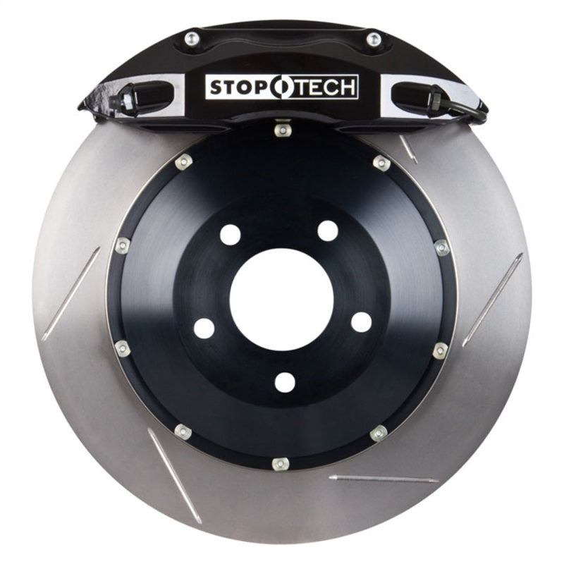 StopTech 83.055.0043.51 fits Acura 91-05 NSX Rear BBK w/Black ST-40 Calipers Slotted 328x28mm Rotors Pads SS Lines