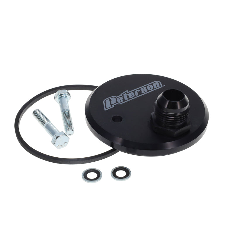 Peterson Fluid Systems Chevrolet 2 -12AN Inlet Fitting Block Off Plate