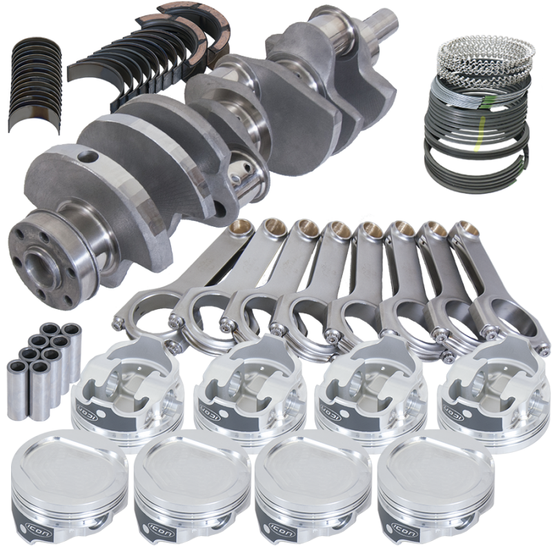 Eagle 14803040 fits Ford 351C 3.850in Crank 6.000in H-Beam -20cc Step Dish 4.040in Pistons Rotating Assembly