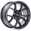 BBS SR042SG SR 18x8 5x100 ET36 Satin Grey Wheel -70mm PFS/Clip Required