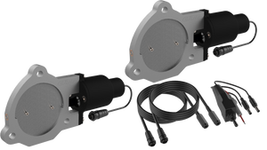 QTP QTEC70 3.5in Bolt-On QTEC Dual Electric Cutout Valves - Pair