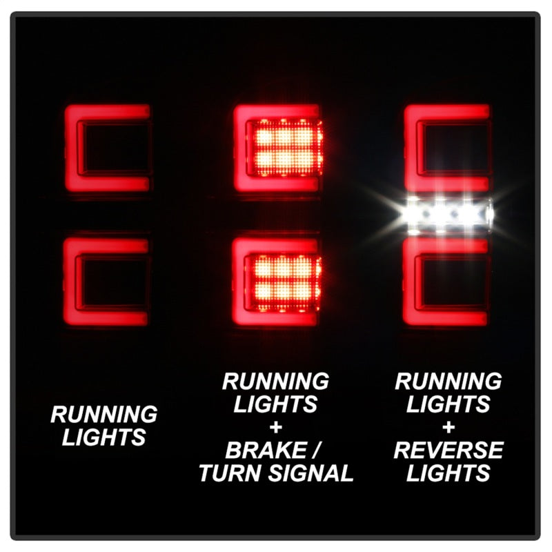 Spyder 5085740 fits Toyota 16-17 Tacoma LED Tail Lights - Black Smoke (ALT-YD-T