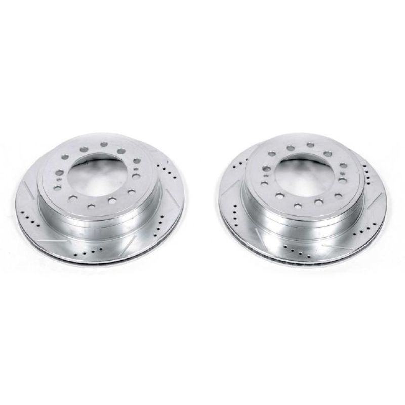 PowerStop fits Lexus 10-19 GX460 Rear Evolution Drilled & Slotted Rotors - Pair