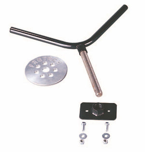 Fabtech FTT10001BK Universal Spare Tire Flat Mount - Black