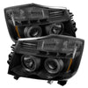 Spyder 5078605 fits Nissan 04-14 Titan Projector Headlights LED Halo LED Blk Sm