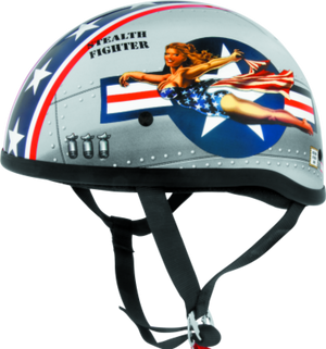Bikers Choice 646950 Skid Lids Bomber Pinup Original Helmet - XS