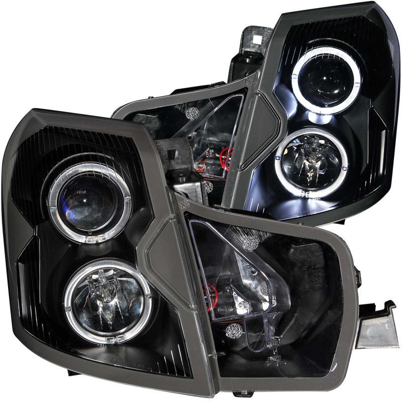 ANZO 121415 2007 fits Cadillac 03-20 Cts Projector Headlights w/ Halo Black