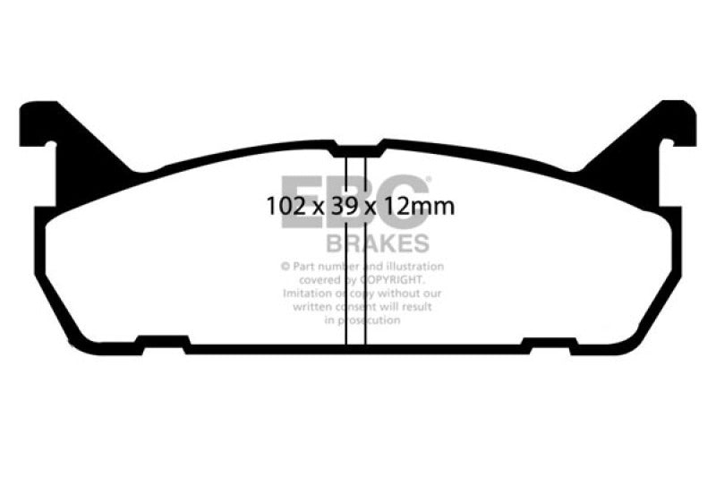 EBC DP2828 fits Ford 91-96 Escort 1.8 Greenstuff Rear Brake Pads