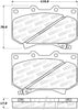 Stoptech 305.0812 Street Select Brake Pads - Front