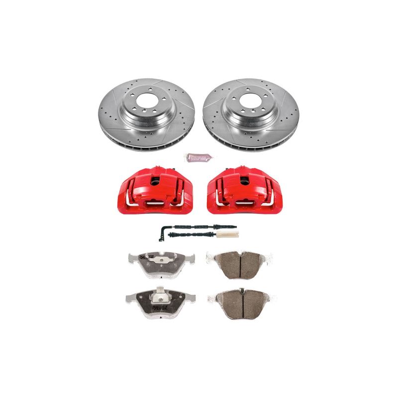 Power Stop KC5281-26 07-09 fits BMW 335i Front Z26 Street Kit w/Cals