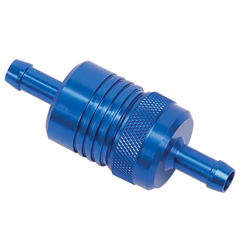 Russell 645080 Performance Blue Street Fuel Filter (3in Length 1-1/8in diameter 5/16in inlet/outlet)