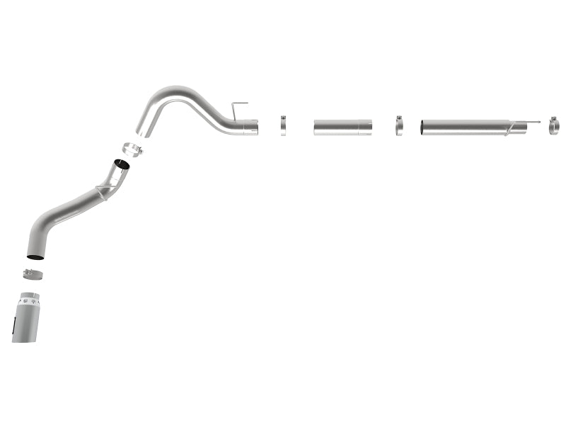 AFE 49-43106-P Bore-HD 4in 409 SS DPF-Back Exh 18-19 fits Ford F-150 V6-3.0L (t