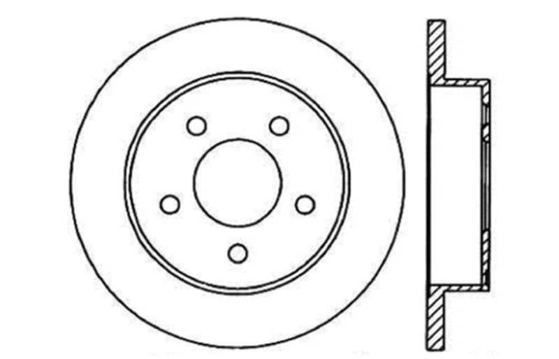 Stoptech 128.61042R Drilled Sport Brake Rotor