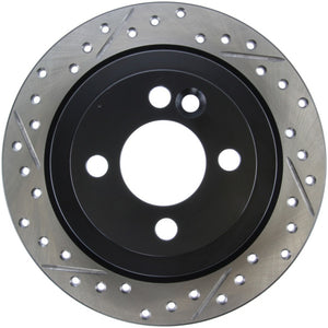 Stoptech 127.34094R 07-09 Mini Cooper/Cooper S Slotted & Drilled Right Rear Rotor