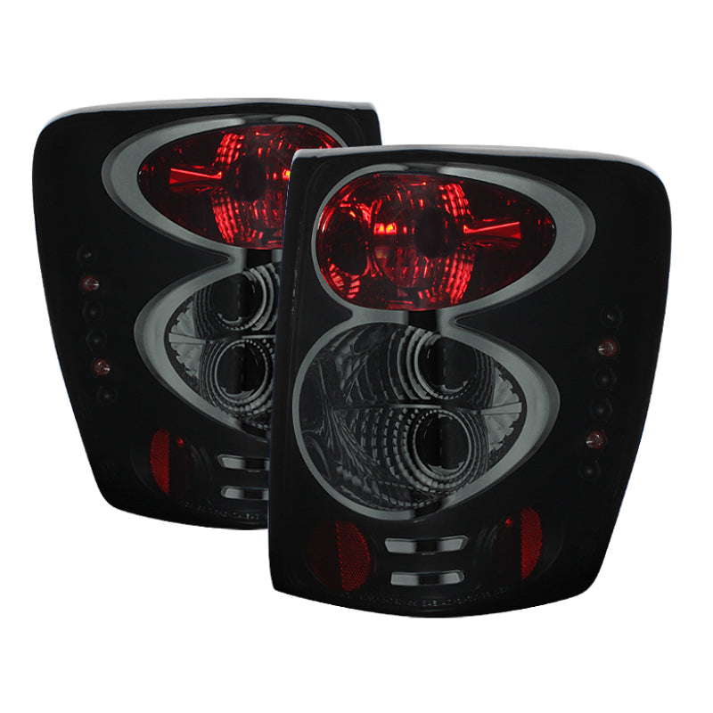 Spyder 5078209 fits Jeep 99-04 Grand Cherokee Euro Style Tail Lights Black Smok