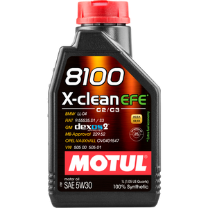 Motul 111367 1L Synthetic Engine Oil 8100 X-CLEAN 5W30