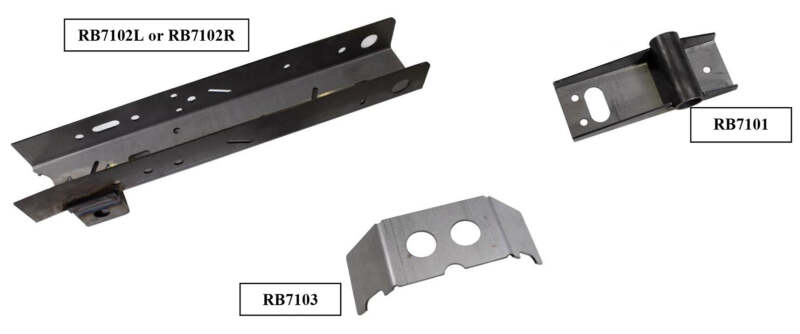 RustBuster RB7112L 95-04 fits Toyota Tacoma Rear Frame Section-Left Side