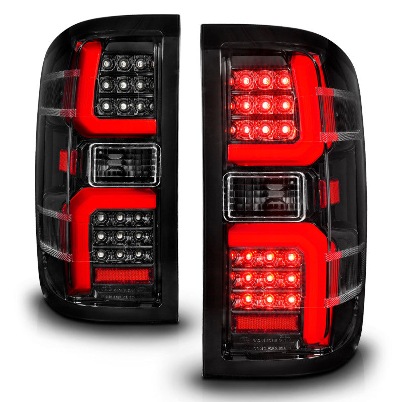 ANZO 311450 fits Chevrolet 15-19 Silverado 2500 HD/3500 HD LED Taillight w/ Sequential Black Housing/Clear Lens