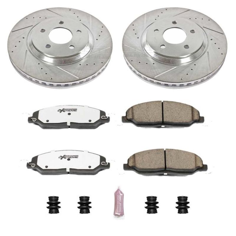 PowerStop K1380-26 05-10 fits Ford Mustang Front Z26 Street Warrior Brake Kit