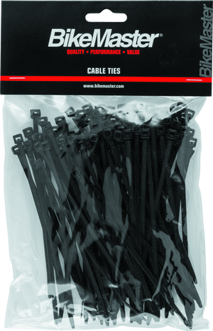 BikeMaster 151673 BikeMaster 5.5in Cable Ties (Pack of 100) - Black