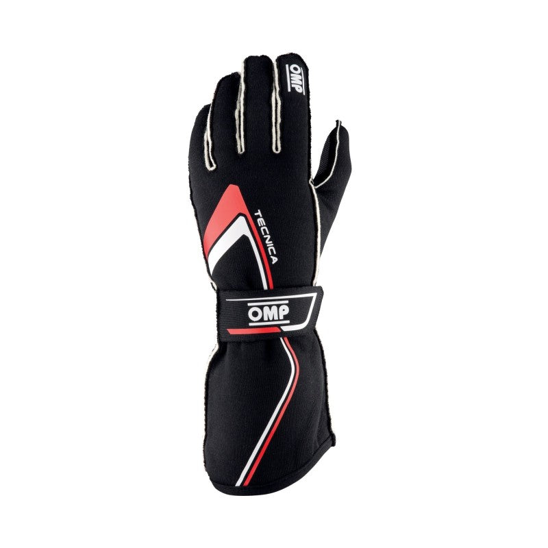 OMP IB0-0772-A01-073-L Tecnica Gloves My2021 Black/Red - Size L (Fia 8856-2018)