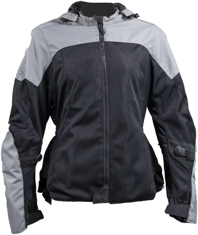 Speed and Strength 609920 Starstruck Mesh Jacket Grey/Black Womens - Medium