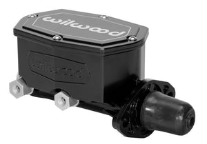 Wilwood 260-14960-BK Compact Tandem Master Cylinder-1.12in Bore-Pushrod (Black)
