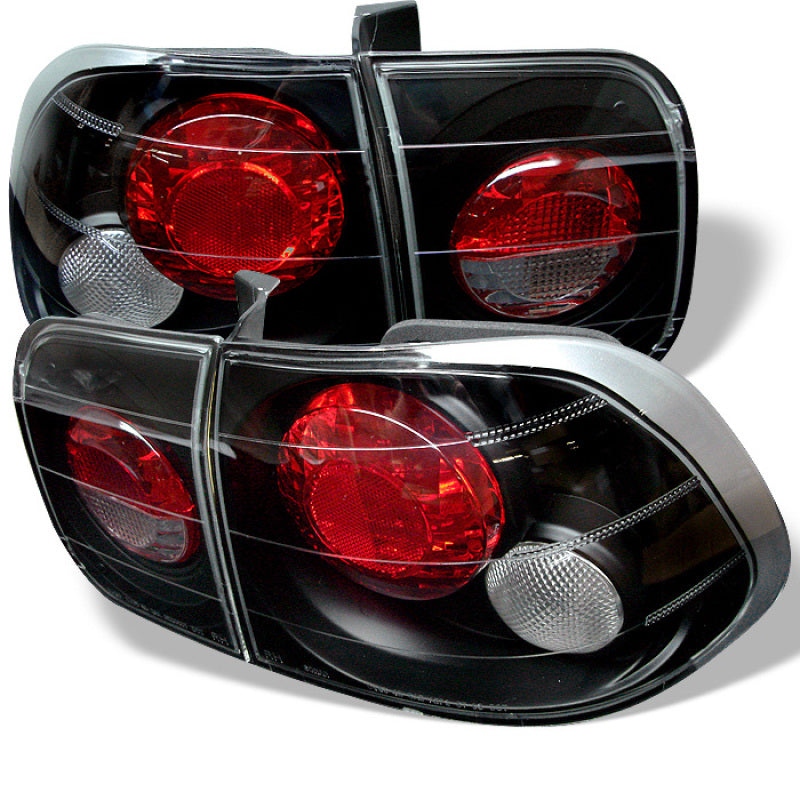 Spyder 5004970 fits Honda 96-98 Civic 4Dr Euro Style Tail Lights Black ALT-YD-H