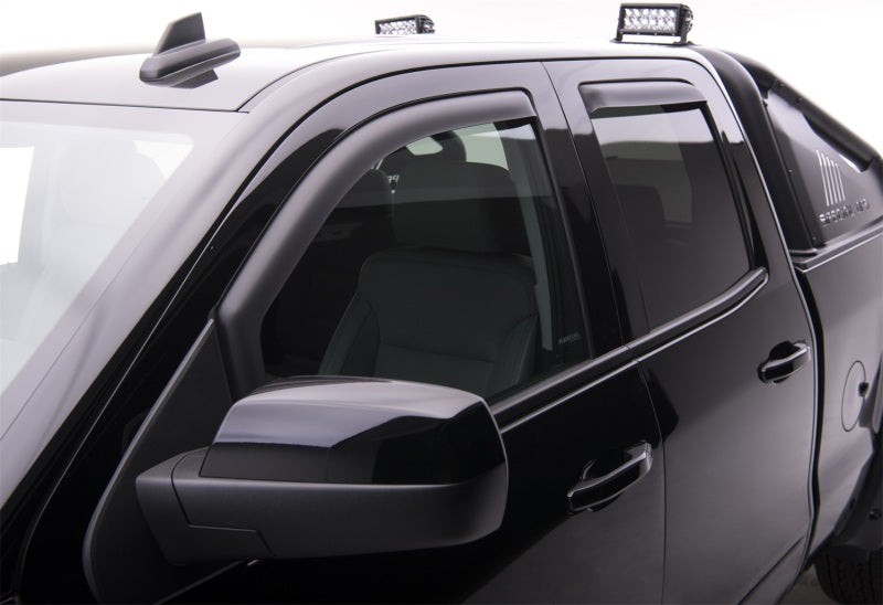 EGR 571775 14+ Chev fits Silverado/fits GMC Sierra Crw Cab In-Channel Window Visors - Set of 4 - Matte (571775)