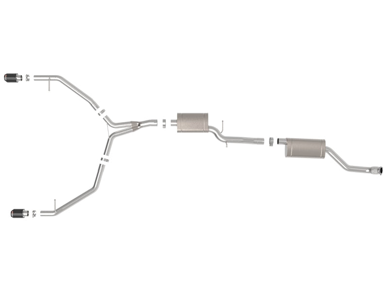 AFE 49-36438-C orce-Xp 13-16 fits Audi Allroad L4 SS Cat-Back Exhaust w/ Carbon