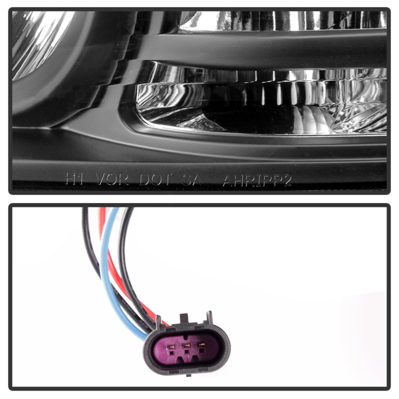 Spyder 5081001 fits Dodge 09-12 Ram Projector Headlights Light Bar DRL Black PR