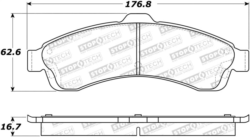 Stoptech 308.0882 Street Brake Pads