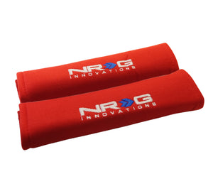 NRG SBP-27RD Seat Belt Pads 2.7in. W x 11in. L (Red) Short - 2pc