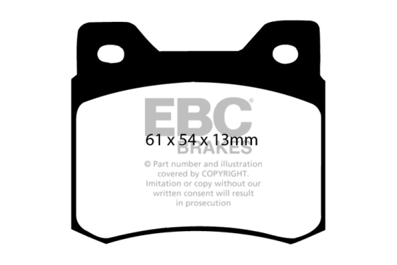 EBC DP2464 fits Mercedes-Benz 84-86 190/190E 2.3 Greenstuff Rear Brake Pads