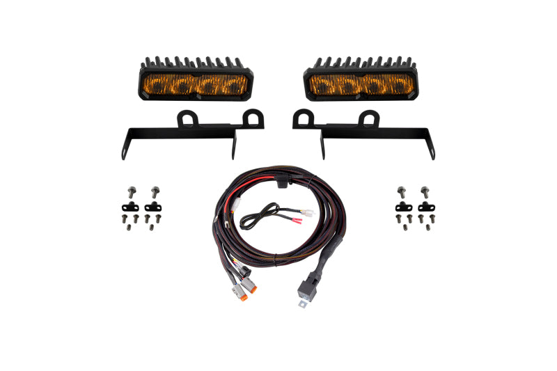 Diode Dynamics DD8620 2013-2018 Ram 1500 Ram SportExpress SS6 Max LED Kit Yellow Fog 3000K