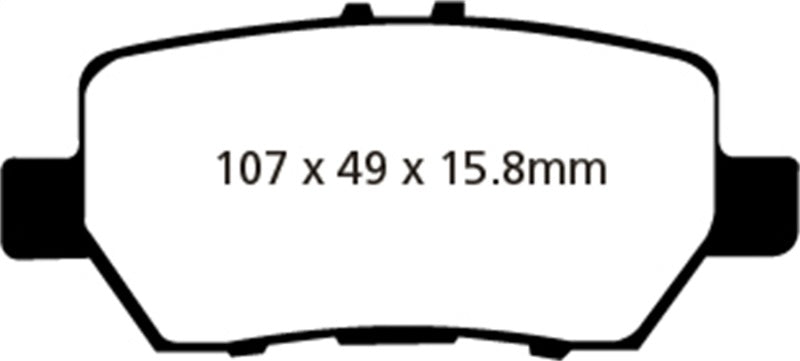 EBC DP21736 fits Acura 05-08 RL 3.5 Greenstuff Rear Brake Pads