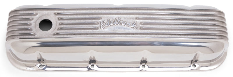 Edelbrock 4185 Valve Cover Classic Series fits Chevrolet 1965 and Later 396-502 V8 Polshed