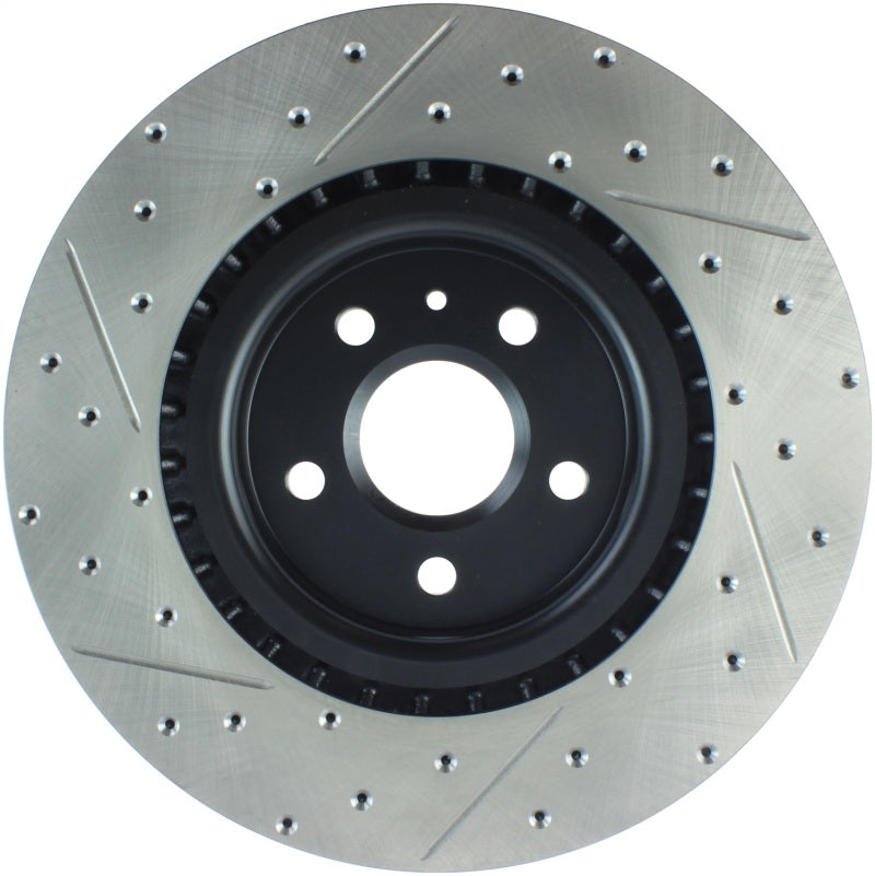 Stoptech 127.62124L Slotted & Drilled Sport Brake Rotor