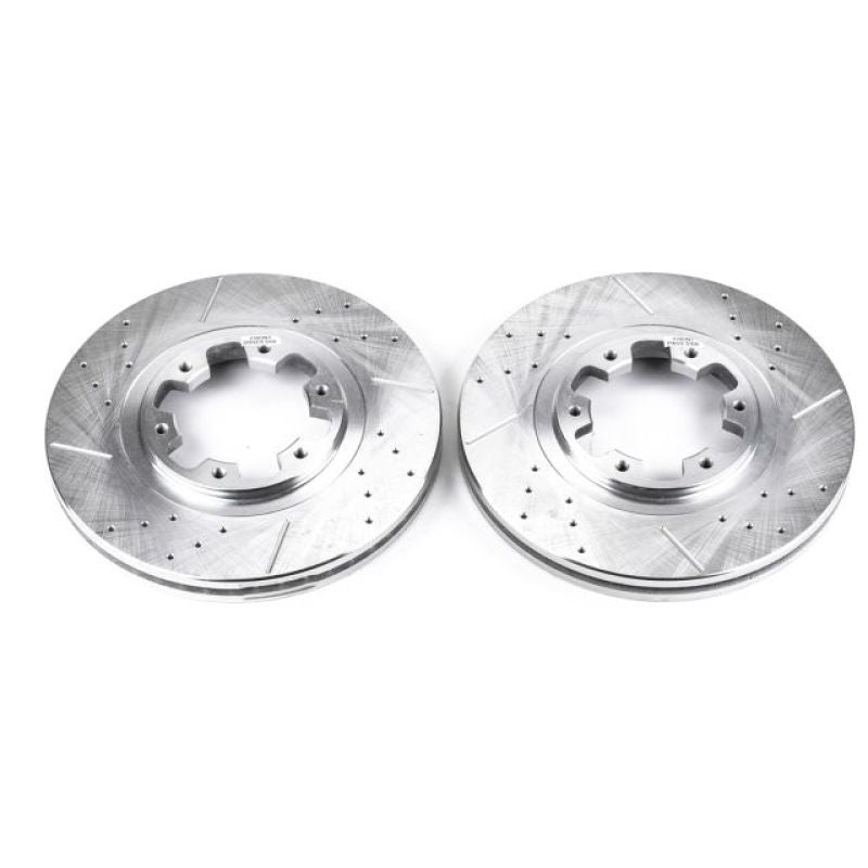 PowerStop fits Infiniti 97-03 QX4 Front Evolution Drilled & Slotted Rotors -