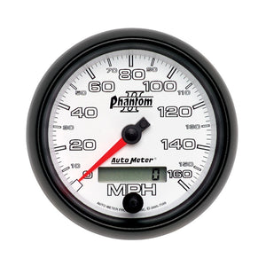 AutoMeter 7588 Autometer Phantom II 3-3/8in 160 MPH Electronic Programmable In-Dash Speedometer