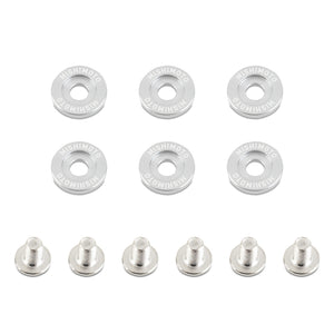 Mishimoto MMFW-SM-6SL Small Fender Washer Kit (6pcs) - Silver