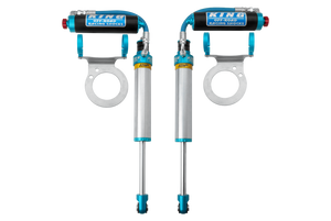 King Shocks 25700-412A 2014+ Ram 2500/3500 4WD Front 2.5 Dia Piggy Hose Shock w/ Adj. & IBP (Pair)