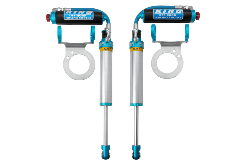 King Shocks 25700-412A 2014+ Ram 2500/3500 4WD Front 2.5 Dia Piggy Hose Shock w/ Adj. & IBP (Pair)