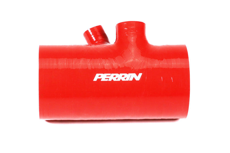 Perrin PSP-INT-426RD 2022+ fits Subaru WRX Red 3in Turbo Inlet Hose w/ Nozzle (Short)