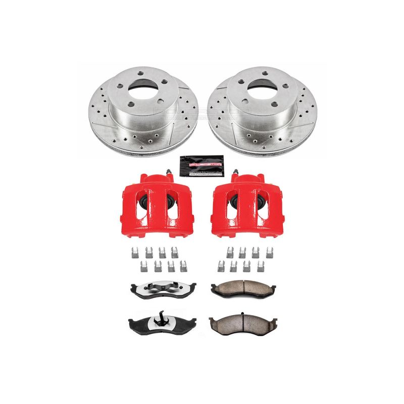 PowerStop KC2119 fits Jeep Cherokee Front Z36 Truck & Tow Brake Kit w/Calipers