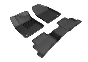 3D MAXpider 2012-2017 fits Hyundai Accent Kagu 1st Row Floormat - Gray