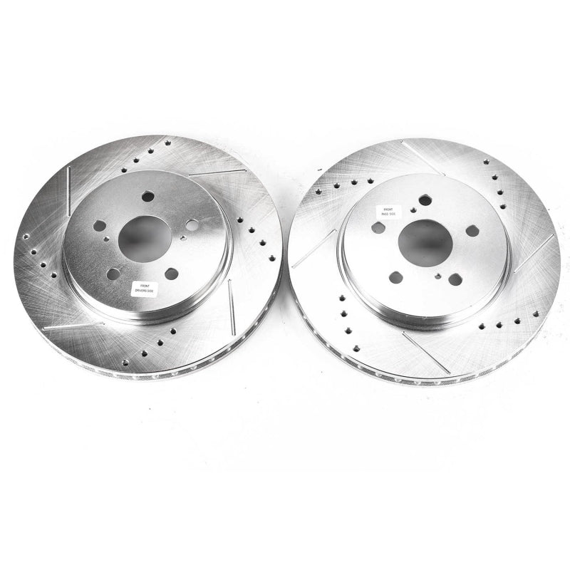 PowerStop fits Lexus 04-06 RX330 Front Evolution Drilled & Slotted Rotors - Pair