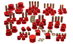 Energy Suspension 11.18102R 90-97 fits Mazda Miata Red Hyper-Flex Master Bushing Set